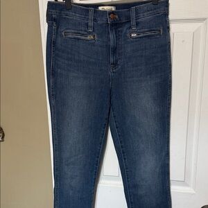 Madewell Roadtripper Jeggings Zippered Pockets Jeans Size 29 Tall
